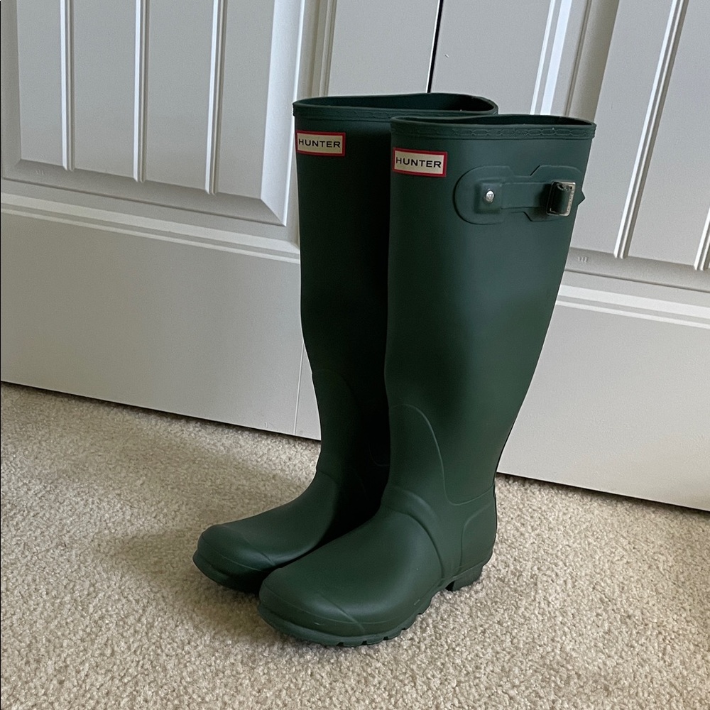 Hunter Dark Green Rain Boots